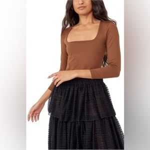 NWT Free People Truth or Square Bodysuit